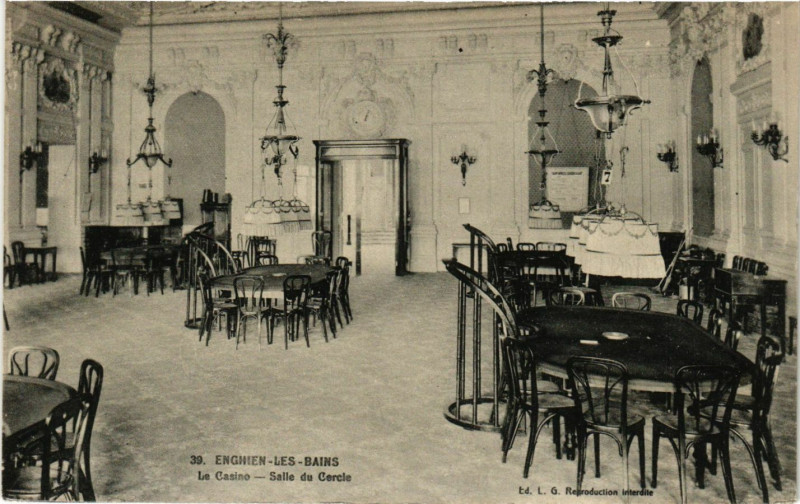 Carte postale ancienne Enghien-les-Bains -Le Casino -Salle de Cercle à Enghien-les-Bains