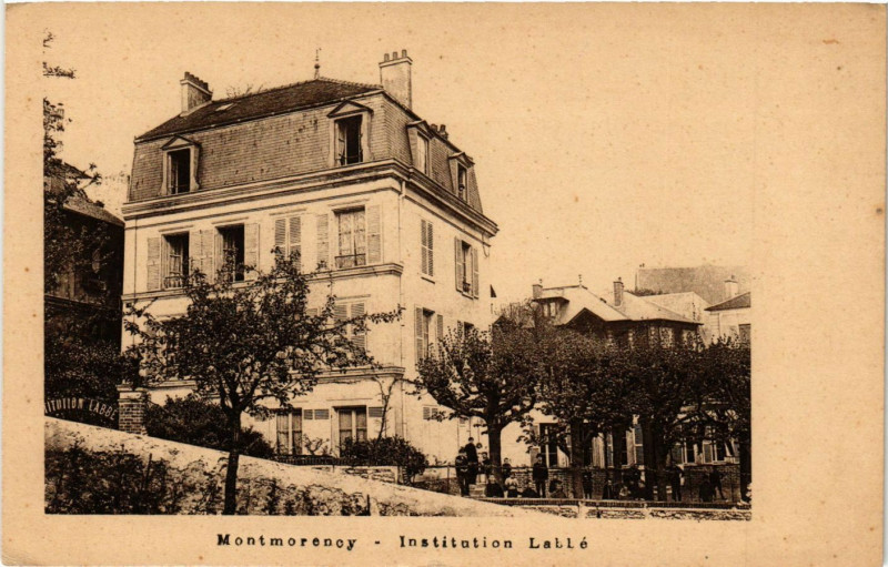 Carte postale ancienne Montmorency - Institution Lallé à Montmorency