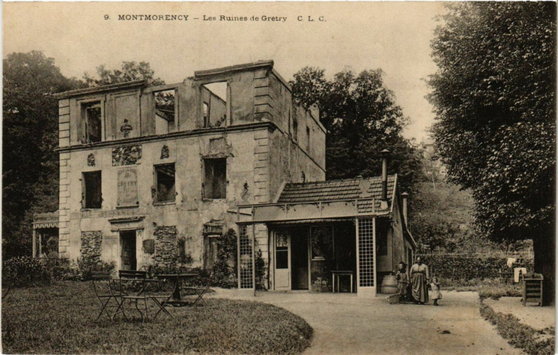Carte postale ancienne Montmorency - Les Ruines de Grétry à Montmorency