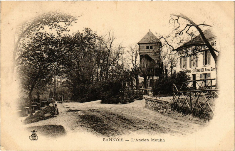 Carte postale ancienne Sannois - L'Ancien Moulin à Sannois