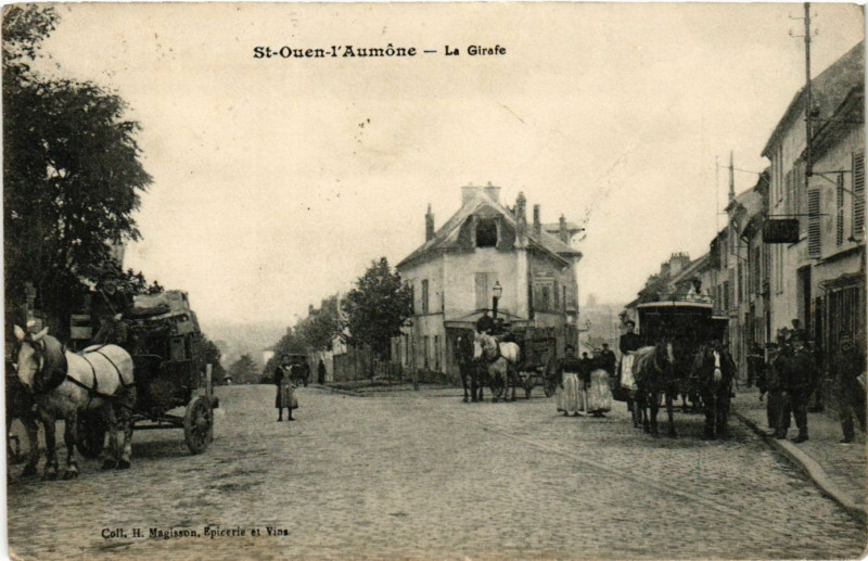 Carte postale ancienne Saint-Ouen-l'Aumone - La Girafe à Saint-Ouen-l'Aumône