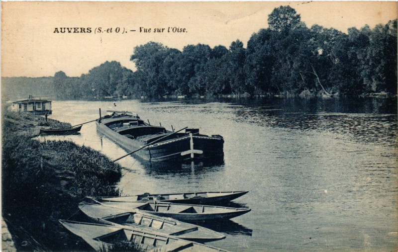 Carte postale ancienne Auvers (S.-et-O.) -Vue sur L'Oise