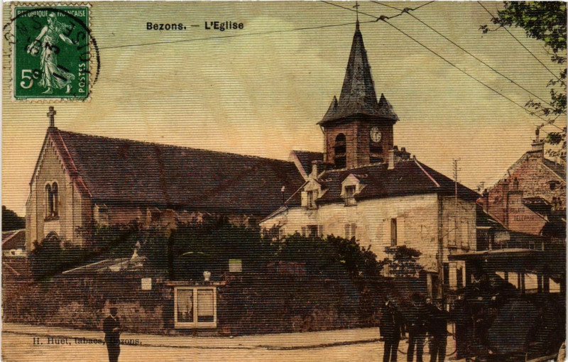 Carte postale ancienne Bezons - L'Eglise à Bezons