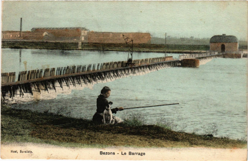 Carte postale ancienne Bezons - La Barrage à Bezons