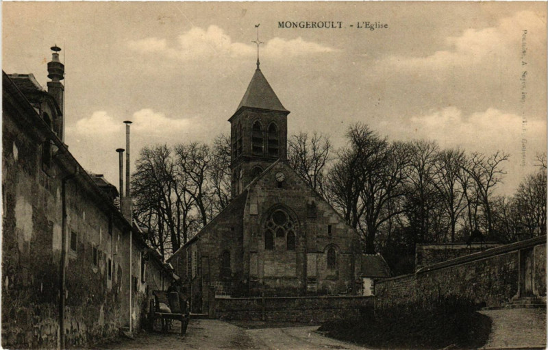 Carte postale ancienne Montgeroult - L'Eglise à Montgeroult