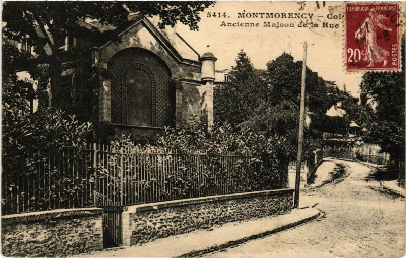 Carte postale ancienne Montmorency - Ancienne Maison de la Rue ... à Montmorency