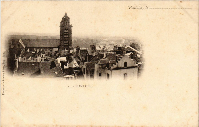 Carte postale ancienne Pontoise , le ...  Pontoise à Pontoise