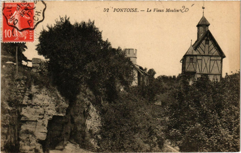 Carte postale ancienne Pontoise - Le Vieux Moulin à Pontoise