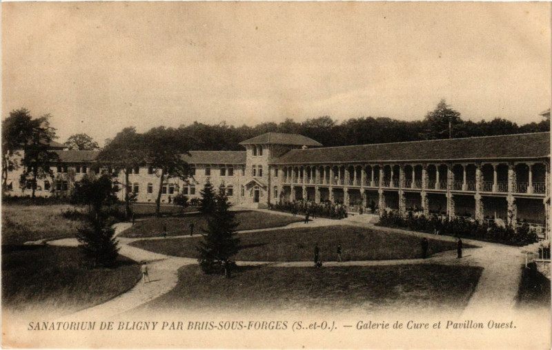 Carte postale ancienne Sanatorium de Bligny par Brus-sous-Forges (S.-et-O.) -Galerie de .. à Us