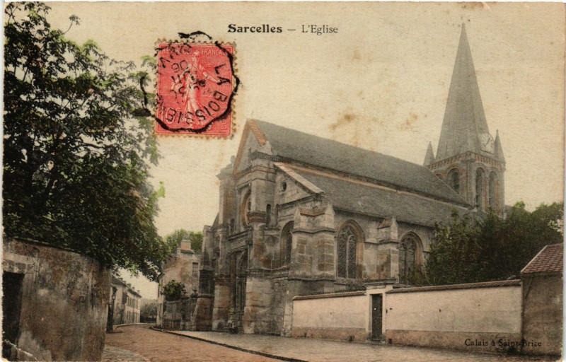 Carte postale ancienne Sarcelles - L'Eglise à Sarcelles