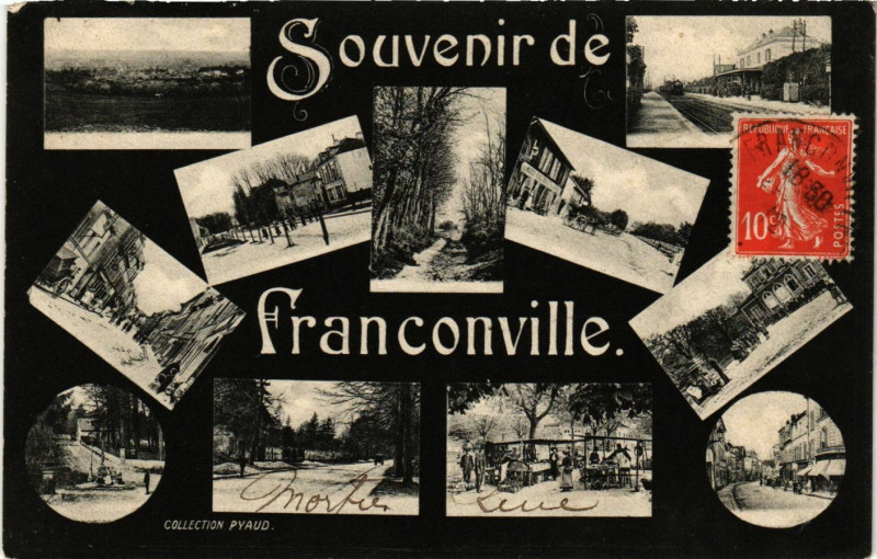 Carte postale ancienne Souvenir de Franconville à Franconville