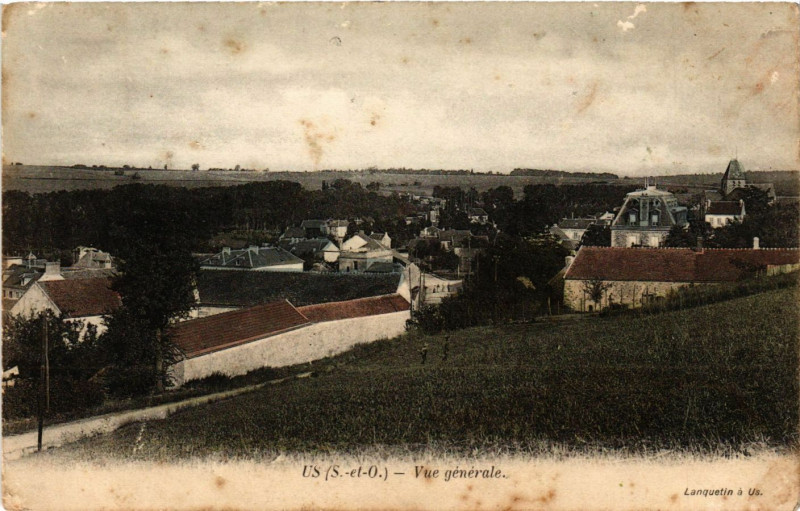 Carte postale ancienne Us (S.-et-O.) - Vue générale à Us