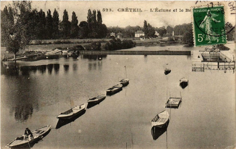 Carte postale ancienne Creteil L'Ecluse à Créteil