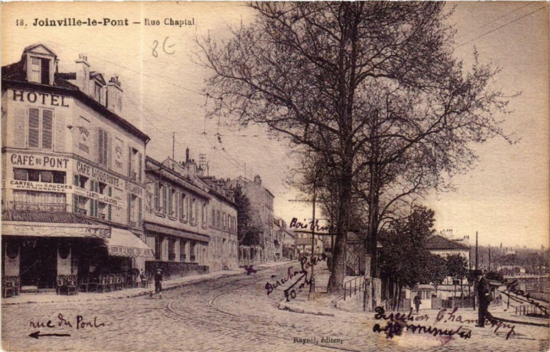 Carte postale ancienne Joinville-le-Pont Rue Chaptal à Joinville-le-Pont