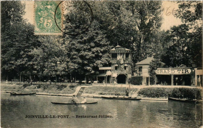 Carte postale ancienne Joinville-le-Pont Restaurant Julien à Joinville-le-Pont