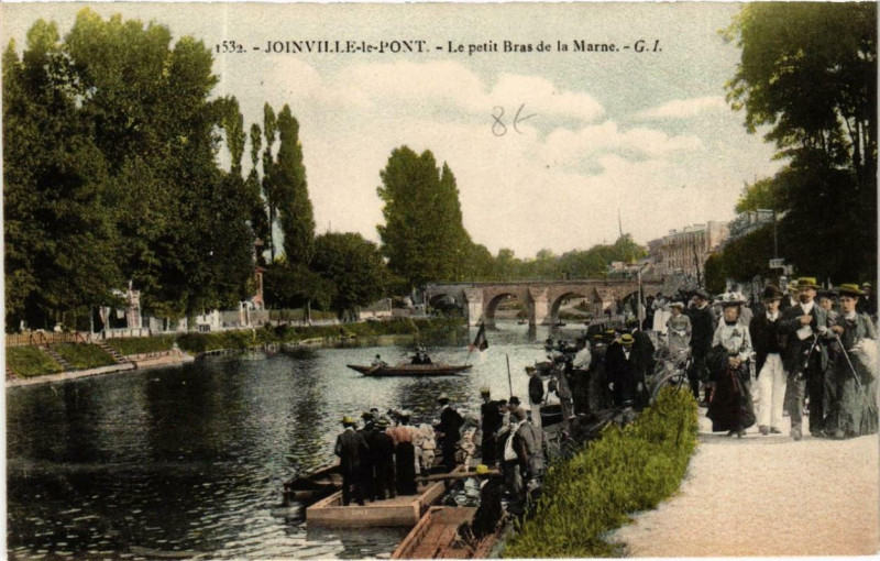 Carte postale ancienne Joinville-le-Pont Le Petit Bras de la Marne à Joinville-le-Pont