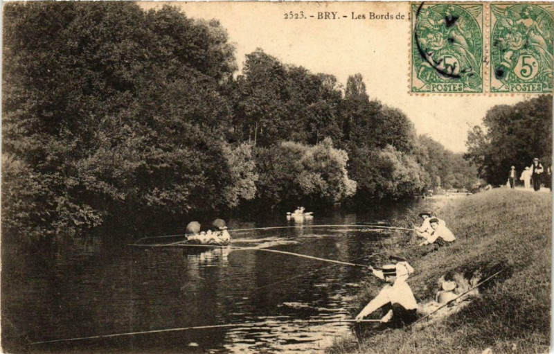 Carte postale ancienne Bry Les Bords de la Marne