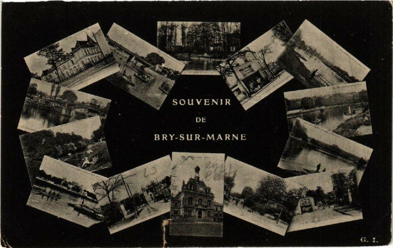 Carte postale ancienne Souvenir de Bry-sur-Marne à Bry-sur-Marne