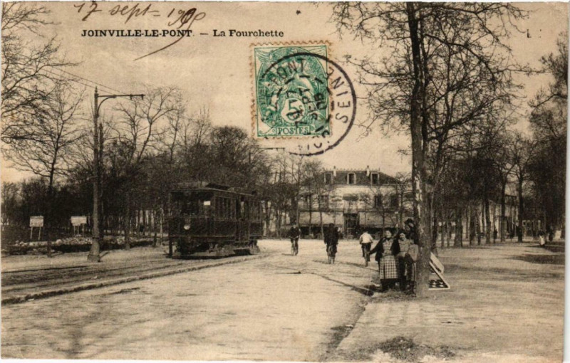 Carte postale ancienne Joinville-le-Pont La Fourchette à Joinville-le-Pont