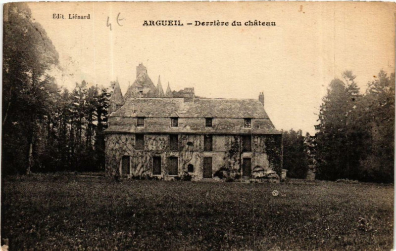 Carte postale ancienne Arceuil Derriere du Chateau