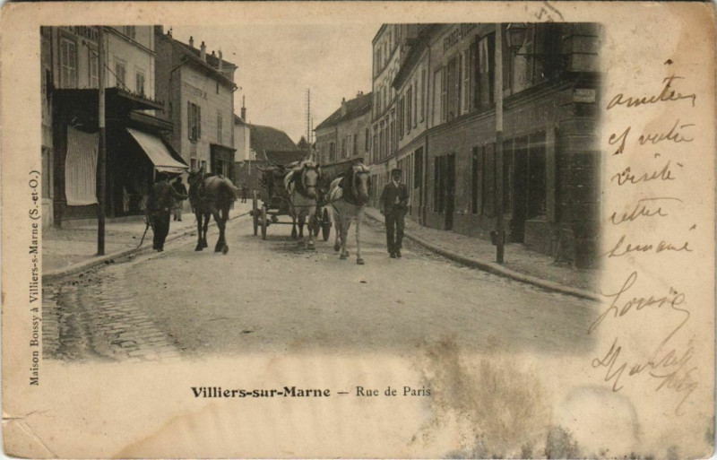 Carte postale ancienne Vitry-sur-Marne - rue de paris