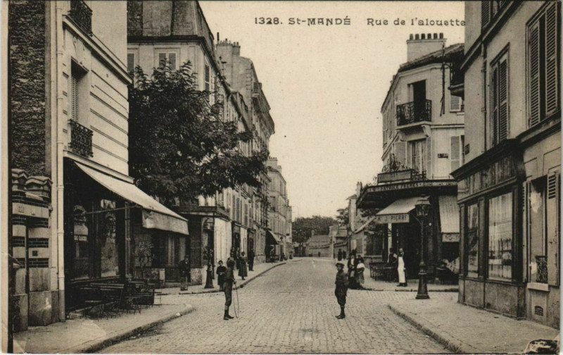 Carte postale ancienne Saint-Mande - Rue de l'Alouette à Saint-Mandé