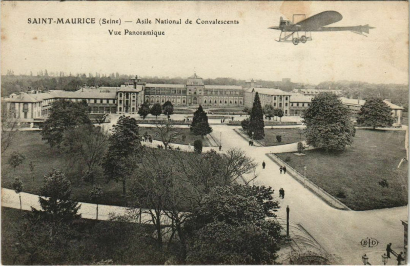 Carte postale ancienne Saint-Maurice - Asile national de convalescents à Saint-Maurice