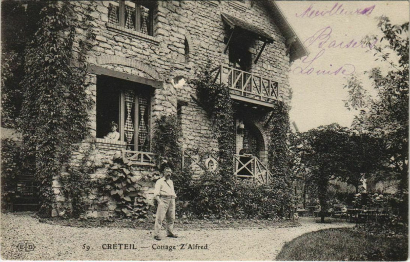 Carte postale ancienne Creteil - Cottage Z'alfred à Créteil