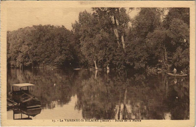 Carte postale ancienne La Varenne Saint-Hilaire - Bords de La Marne