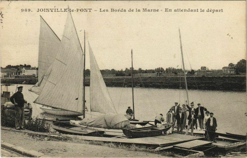Carte postale ancienne Joinville-le-Pont - Les Bords De La Marne à Joinville-le-Pont