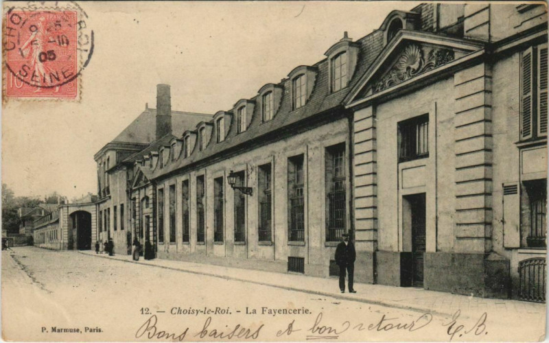 Carte postale ancienne Choisy-le-Roi - La fayencerie à Choisy-le-Roi