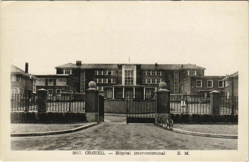 Carte postale ancienne Creteil - hopital intercommunal à Créteil