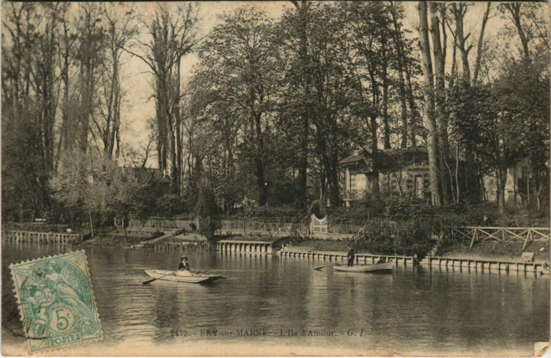 Carte postale ancienne Bry-sur-Marne - L'lle d'armour à Bry-sur-Marne