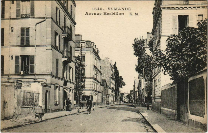 Carte postale ancienne Saint-Mande - Avenue herbillon à Saint-Mandé