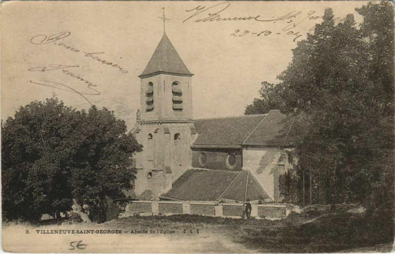 Carte postale ancienne Villeneuve-Saint-Georges L'Eglise à Villeneuve-Saint-Georges