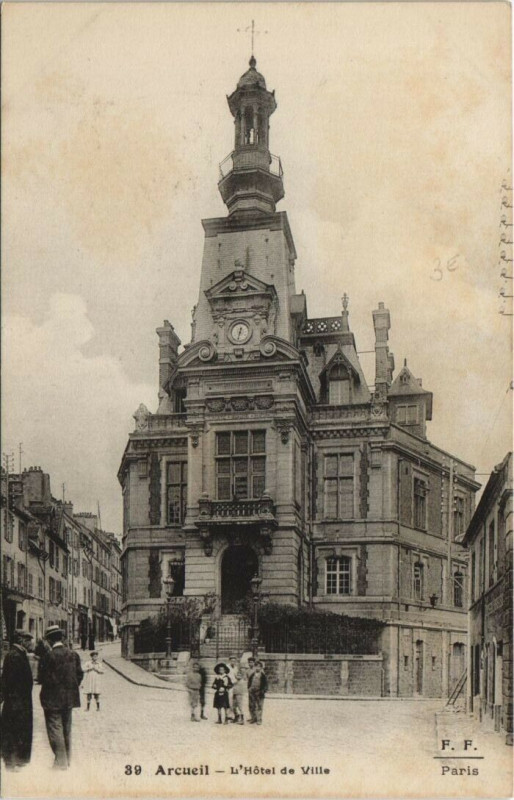 Carte postale ancienne Arcueil L'Hotel de Ville à Arcueil