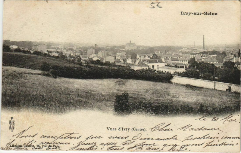 Carte postale ancienne Ivry-sur-Seine Vues d'Ivry à Ivry-sur-Seine