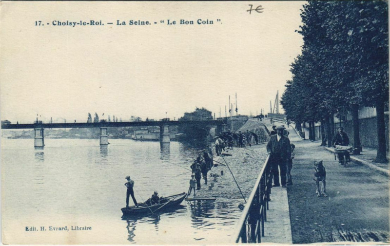 Carte postale ancienne Choisy-le-Roi La Seine Le Bon Coin à Choisy-le-Roi