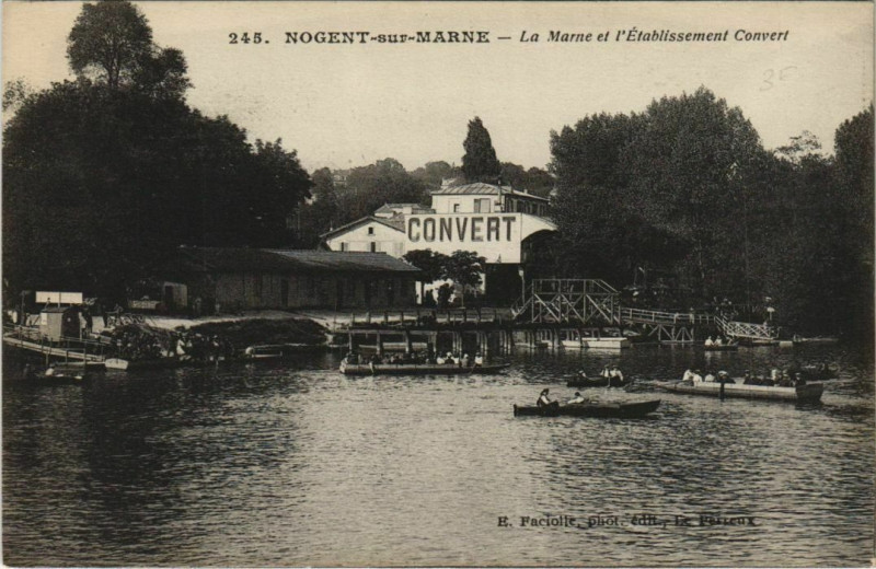Carte postale ancienne Nogent-sur-Marne La Marne à Nogent-sur-Marne