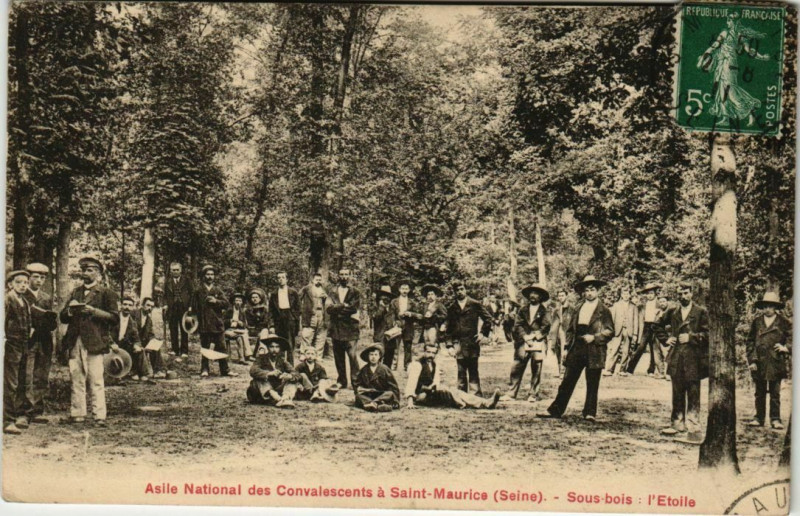 Carte postale ancienne Saint-Maurice Asile National des Convalescents à Saint-Maurice
