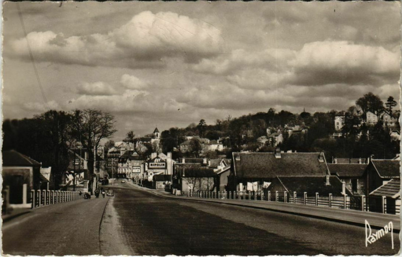 Carte postale ancienne Villeneuve Saint-Georges La déviation à Villeneuve-Saint-Georges