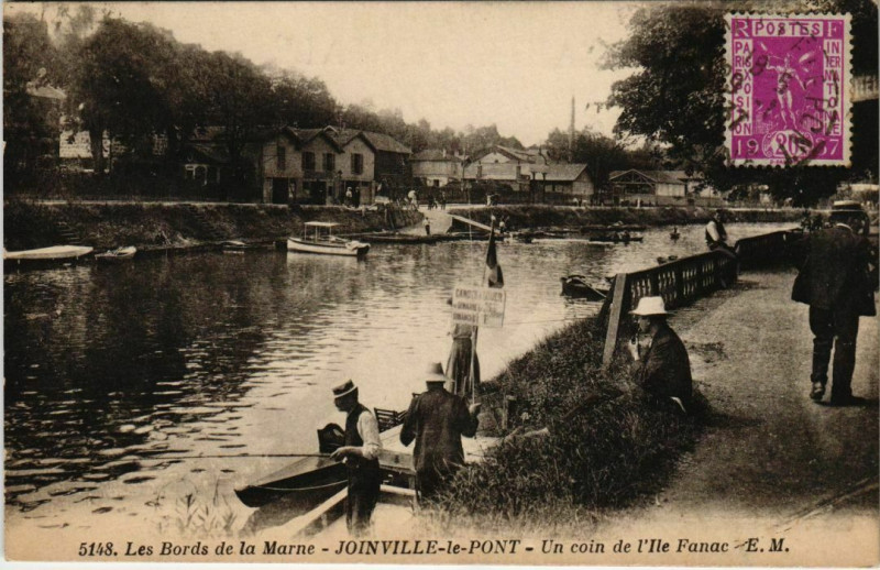 Carte postale ancienne Joinville-le-Pont Les Bords de la Marne à Joinville-le-Pont