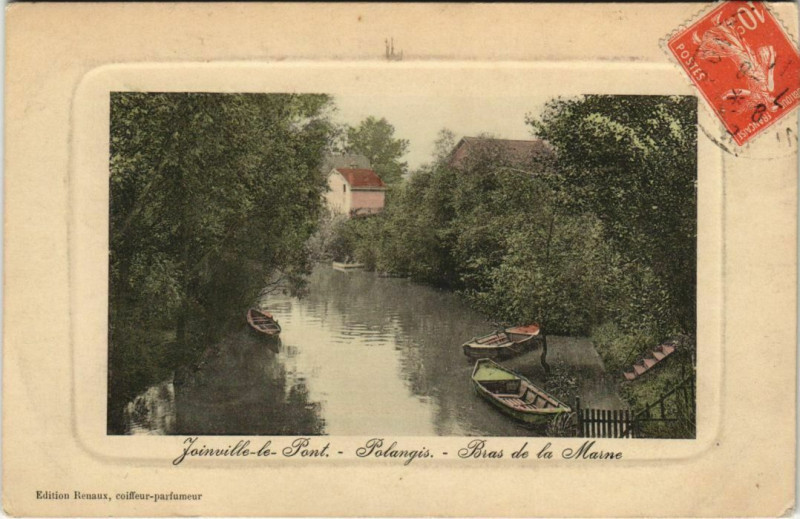 Carte postale ancienne Joinville-le-Pont - Polangis Bras de la Marne à Joinville-le-Pont