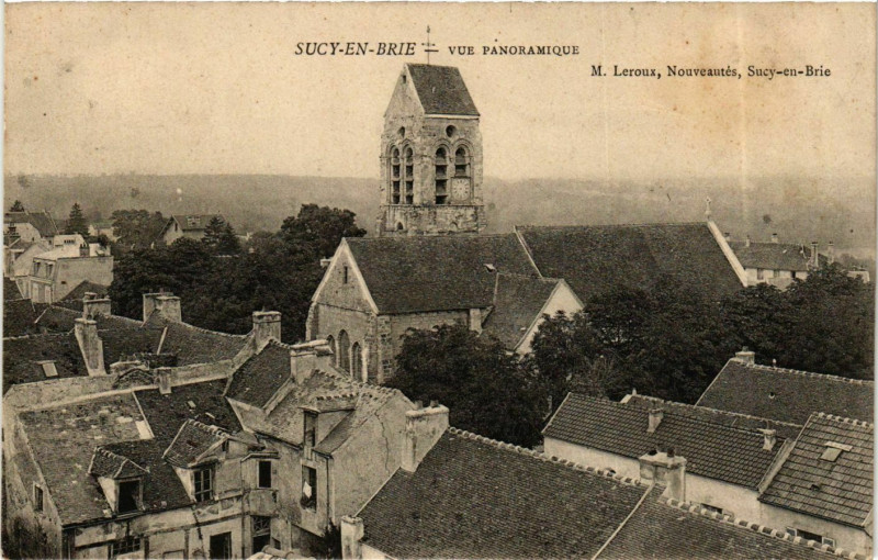 Carte postale ancienne Sucy-en-Brie Vue panoramique à Sucy-en-Brie