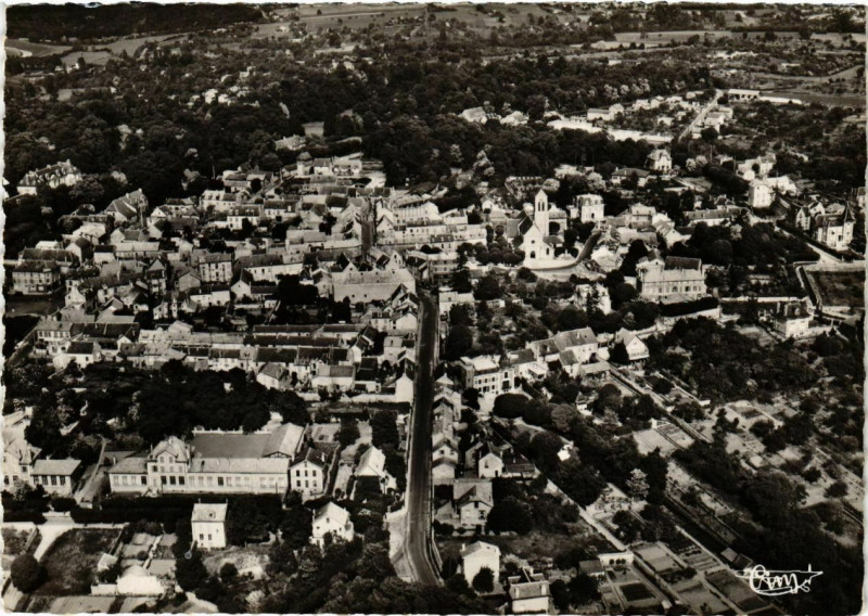 Carte postale ancienne Sucy-en-Brie Vue aérienne à Sucy-en-Brie