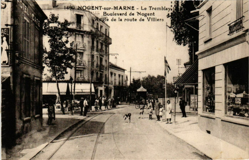 Carte postale ancienne Nogent-sur-Marne Le Tremblay Bd de Nogent à Nogent-sur-Marne