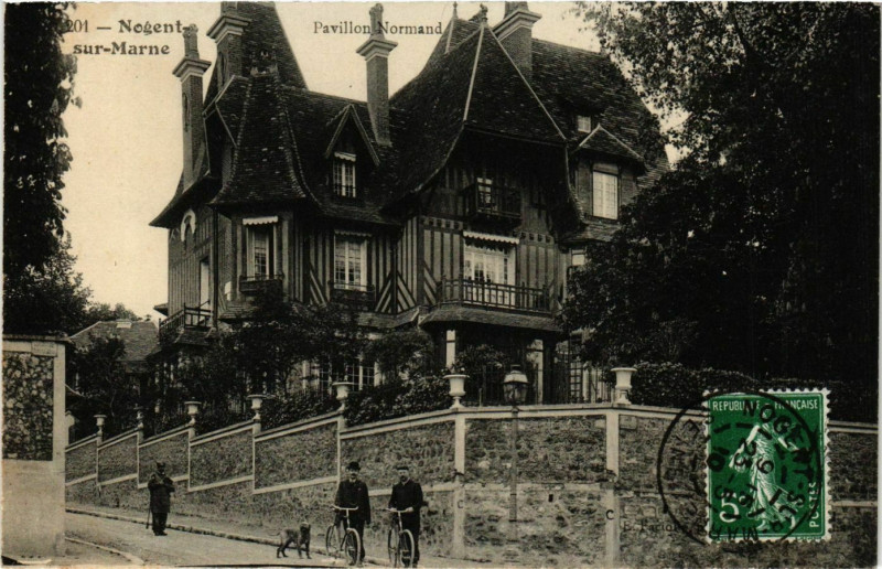 Carte postale ancienne Nogent-sur-Marne Pavillon Normand à Nogent-sur-Marne