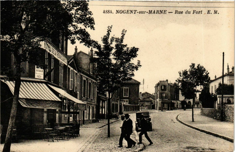 Carte postale ancienne Nogent-sur-Marne Rue du Fort à Nogent-sur-Marne
