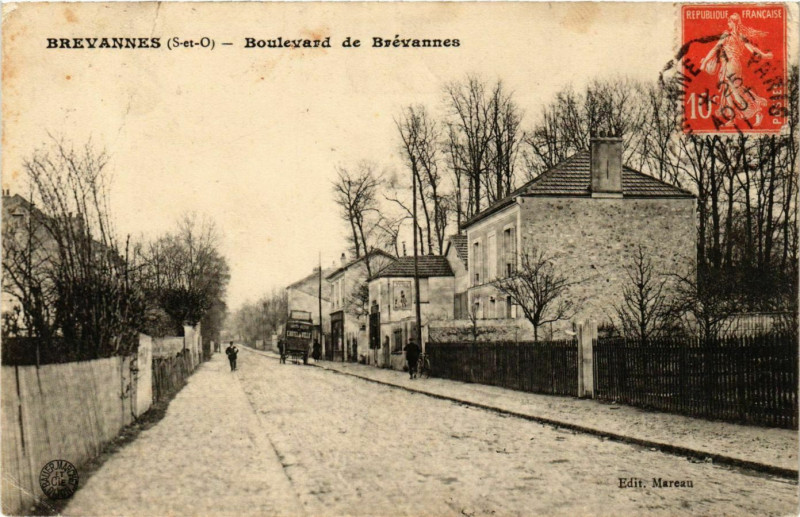 Carte postale ancienne Brevannes Boulevard de Brévannes