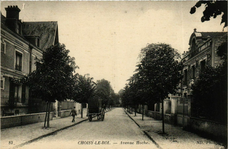 Carte postale ancienne Choisy-le-Roi Avenue Hoche à Choisy-le-Roi